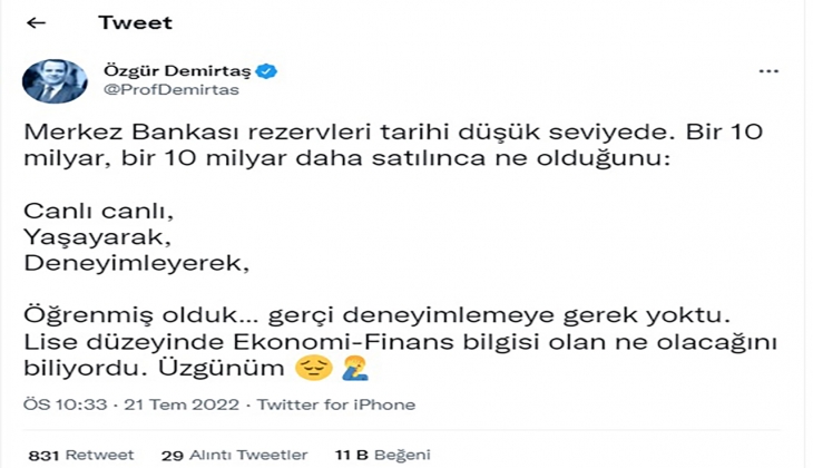 Merkez Bankası nın faiz kararından sonra dolarda oluşan inanılmaz rakam! Özgür Demirtaş tan bomba yorum