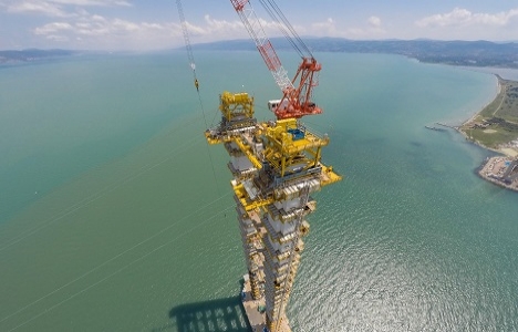 İzmit Körfez Geçiş Köprüsü nden son durum fotoğrafları!