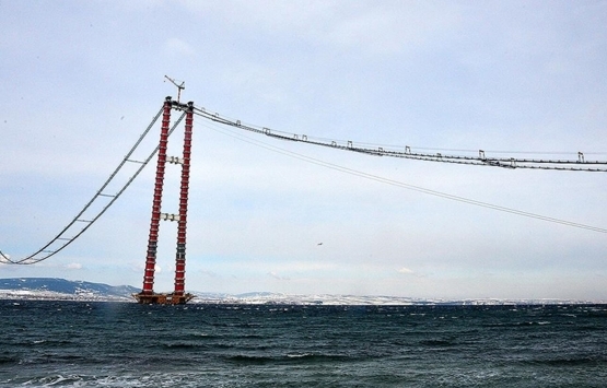 1915 Çanakkale Köprüsü nde köprü yolu kuruluyor!