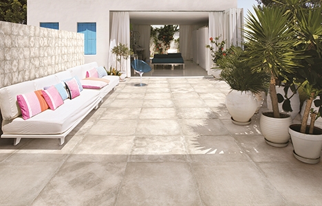 Kalebodur Cotto Cemento ile açık mekanlarda natural yüzeyler!