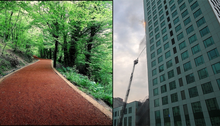 Cam binalar Maslak'ı ikiye böldü! Plazalar bölgesi ve Belgrad Ormanı'nda ısı farkı 10 derece!