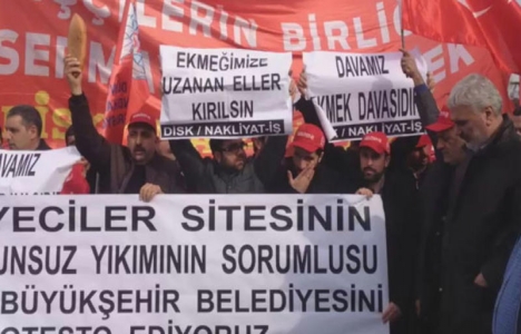 Zeytinburnu Nakliyeciler Sitesi çalışanları eylemde!