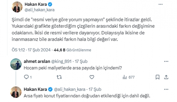 İnşaat maliyetleri katlandı, konut fiyatları yükselir mi? TCMB eski başekonomisti Tekrar değerlendirin dedi!
