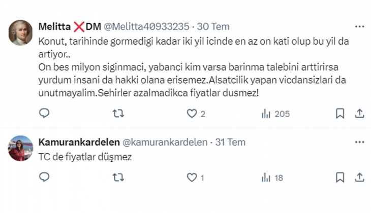 Sosyal medyada konut fiyatları çıkarması: Vatandaşlar Konut fiyatları neden düşmüyor? sorusunu yanıtladı!