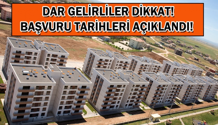 TOKİ başvuruları başlıyor! 50 bin liradan bile az peşinatla konut fırsatını kaçırmayın! 
