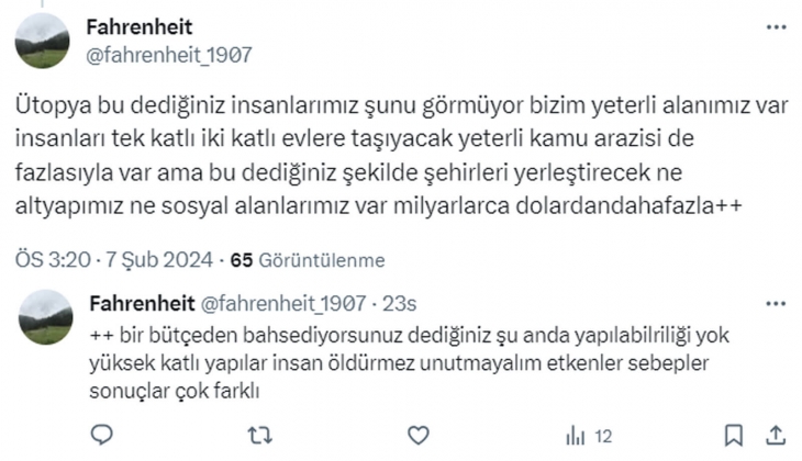 Halka 330 metrekare ücretsiz konut arsası tahsis edilsin! Mimar Şenol Gökner den ulusal konut projesi çağrısı!