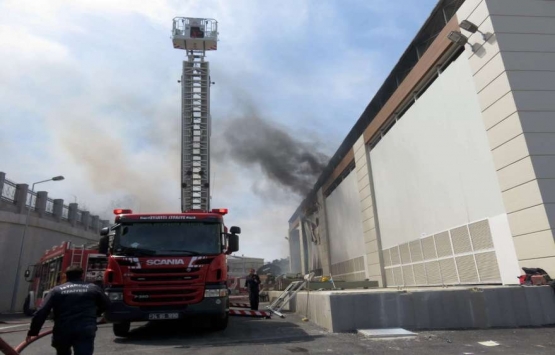 Dudullu metro trafo merkezinde yangın!