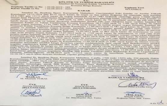 Kuruçeşme Divan Otel in inşaatı durduruldu!