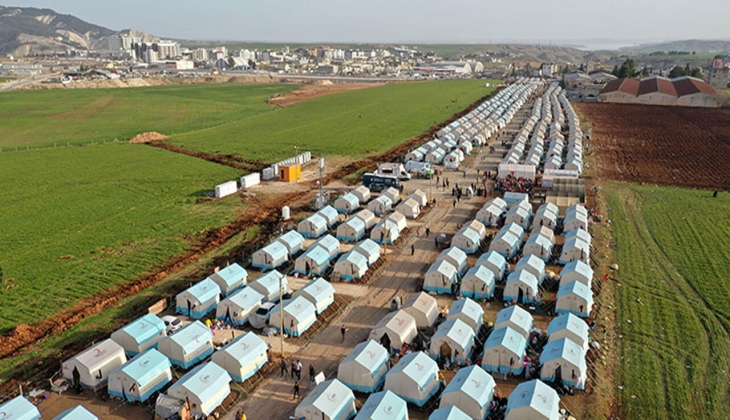 Deprem bölgelerinde 332 çadır kent ile 209 konteyner kent kurulumu yapıldı!