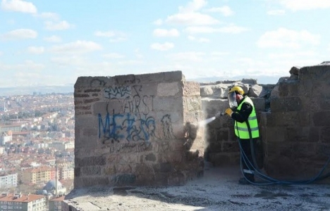 Ankara Kalesi'nde temizlik yapıldı!