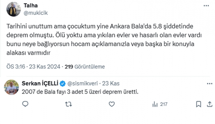 Maden Teknolojisi ve Yer Bilimleri Uzmanı Serkan İçelli den Ankara açıklaması: Bu faylarda 6.2 büyüklüğünde deprem...