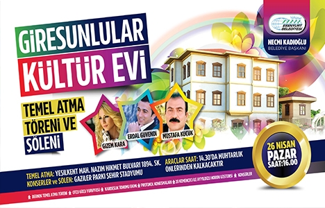 Esenyurt'taki Giresunlular Kültür Evi'nin temeli atılıyor!
