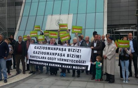 Gaziosmanpaşalılardan kentsel dönüşüme tepki!