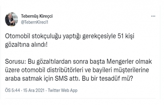 Otomobil stokçuluğunda 51 şüpheli için gözaltı kararı!
