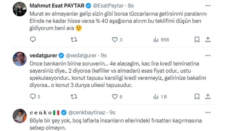 Analistten konutta yüzde 30-40 düşük fiyat teklif edin önerisi geldi: Sosyal medyada yorum yağdı!