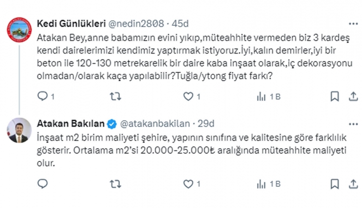 Hem beton hem de konut fiyatları 10 yılda 20 kat arttı!