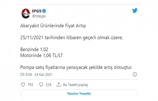 Benzin, motorin ve LPG ye zam geliyor!
