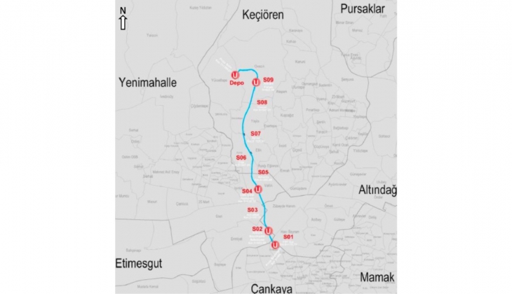 8.6 milyarlık Ankara YHT Gar-Etlik Şehir Hastanesi-Ovacık Depo Sahası Raylı Sistem Hattı için düğmeye basıldı!