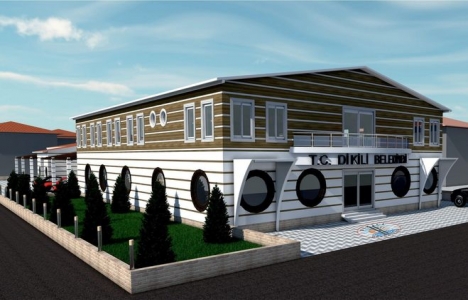 Dikili çok amaçlı spor kompleksinin inşaatı sürüyor!