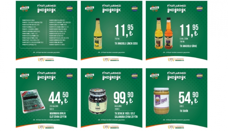 Tarım Kredi tek tek açıkladı! Dev indirimle ürünlerin fiyatı dip yaptı! Ayçiçek yağı, peynir, pirinç, Domates Salçası...