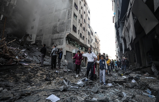 Gazze de yıkım protestosu!