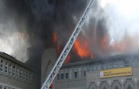 Maltepe Orhangazi Teknik ve Endüstri Lisesi'nde yangın çıktı!