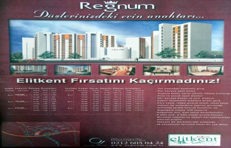 2006 yılında Regnum Elitkent satışa sunulmuş!