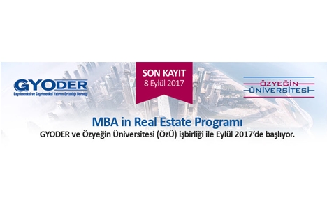 ÖzÜ-MBA in Real Estate kayıtları başladı!