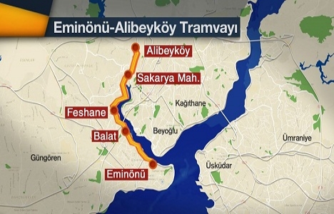 İstanbul a 3 yeni tünel ve Eminönü- Alibeyköy tramvay hattı geliyor!