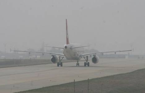 Havayolu ulaşımında sis engeli!