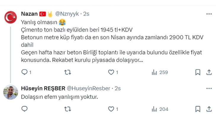 Çimentoya yeni zam iddiası! 