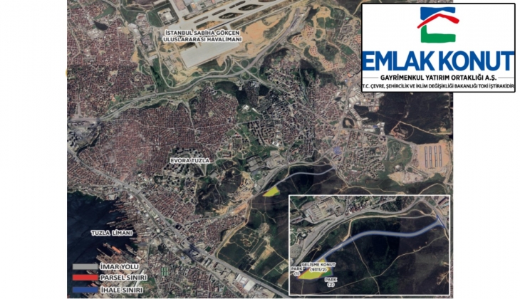 Emlak Konut GYO Tuzla Aydınlı 1. Etap ihalesi 11 Aralık’ta!