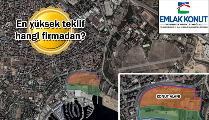 Emlak Konut GYO Tuzla Merkez arsasına 6 milyar 174 milyon TL'lik teklif!