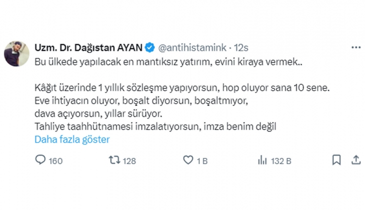 Kiracı mağduru doktor ev sahiplerine sordu: Bu şartlarda evinizi kiraya verir misiniz gerçekten?