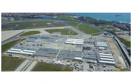 Atatürk Havalimanı ndaki salgın hastanesinin inşaatı havadan görüntülendi!