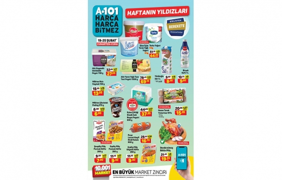 A101 25 Şubat kataloğunda görülmemiş indirimler! O ürün 65,90 TL yerine 32,95 TL ye satılıyor!