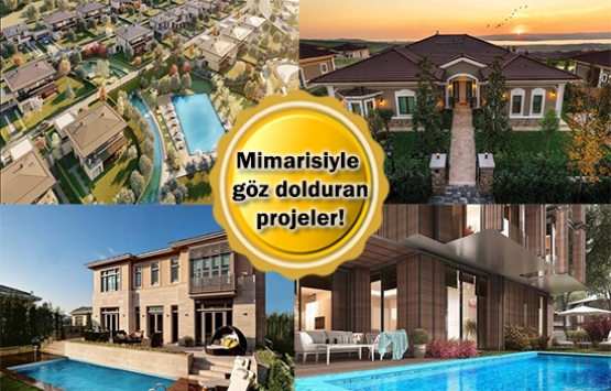 İstanbul'da villa konseptindeki 8 konut projesi!