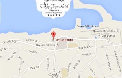 Sky Tower Hotel ulaşım krokisi!