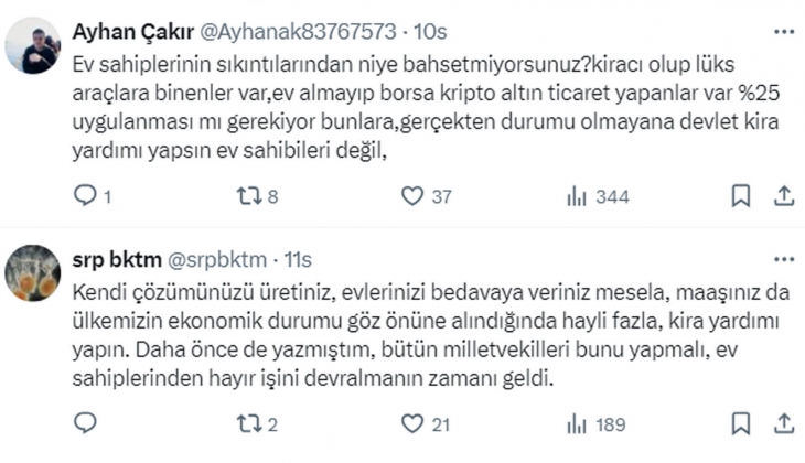 Artan kira sorununa çözüm için Meclis te araştırma komisyonu kurulması önerisi reddedildi!