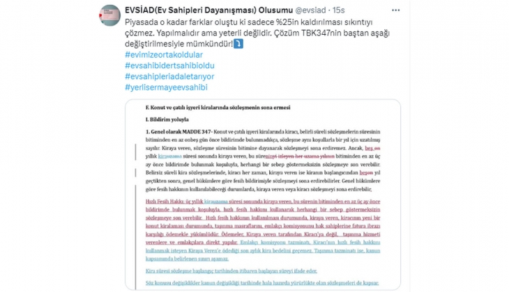 Kiralarda yüzde 25 zam sınırı kaldırıldığında ne olacak? TÜFE uygulanacak mı? Ev sahipleri: Kiracılar bedavaya oturuyor!