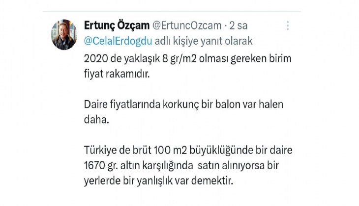 Konut birim fiyatları şişiriliyor mu? Ortalama konut birim fiyatı 15 gr altın oldu...
