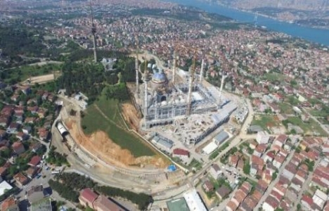Çamlıca Camii nin kubbesinde beton döküm işlemi başladı!