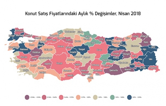 Türkiye Satılık Konut Fiyat Endeksi Nisan da yüzde 10,53 arttı!