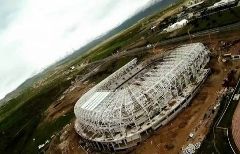 Malatya Arena Stadı'nda çalışmalar durma noktasına geldi!