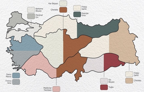 İşte Türkiye’nin 2017 renk haritası!