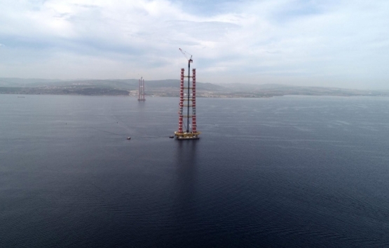 1915 Çanakkale Köprüsü nün kulelerine 22 nci bloklar konuldu!