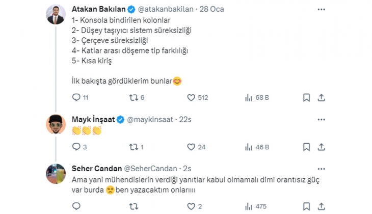 İnşaat halindeki yeni bina sosyal medyada yorum yağmuruna tutuldu! Eksikler ve hatalar şok etti!