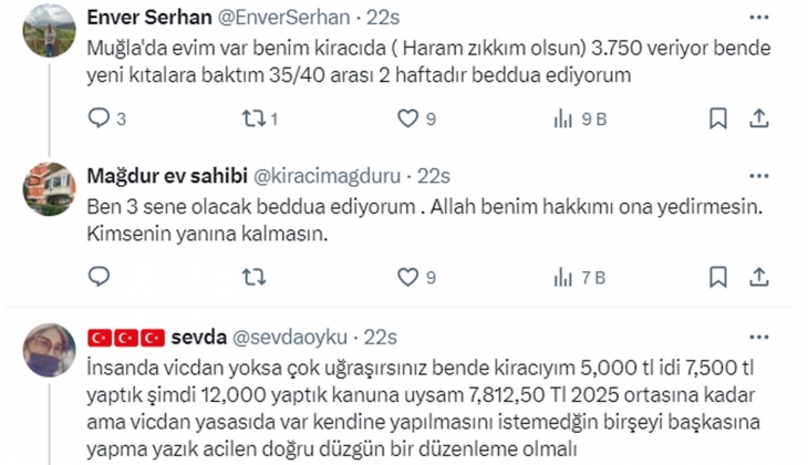 Yüzde 25 zam sınırına takılan ev sahiplerinin mağduriyeti bitmedi: Yan apartmanda kira 55 bin TL, benim aldığım 6.500 TL