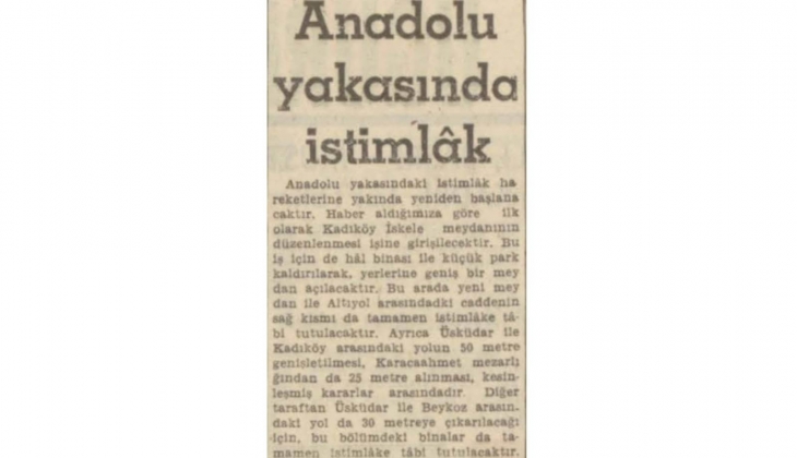 Kadıköy Meydanı 1957 yılında yapılmış!