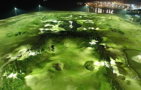 Samsun da deniz doldurularak yapılan golf sahasında sona gelindi!
